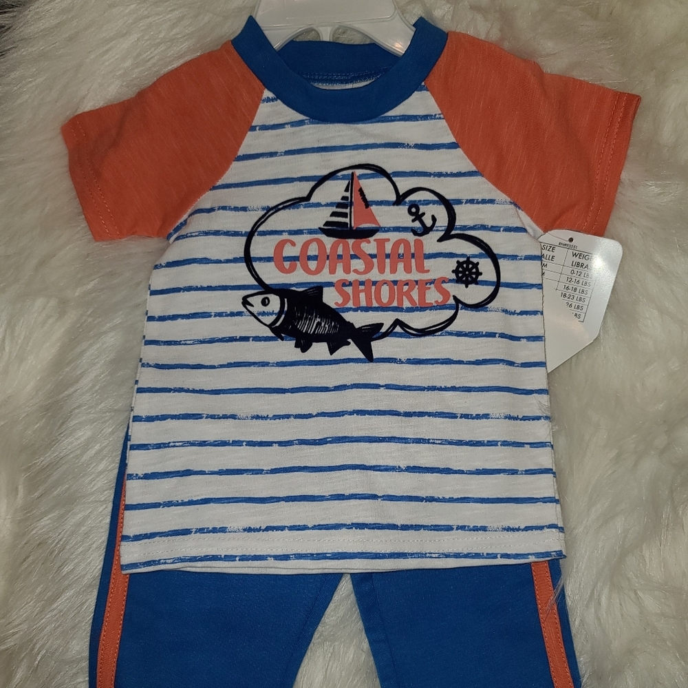 Coastal shores outfit sz 12month nwt